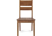 l j gascho brown inch standard seat height side chair   