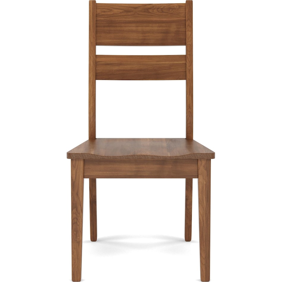 l j gascho brown inch standard seat height side chair   