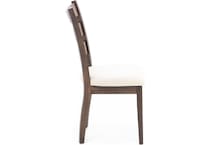 l j gascho brown inch standard seat height side chair   