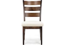 l j gascho brown inch standard seat height side chair   