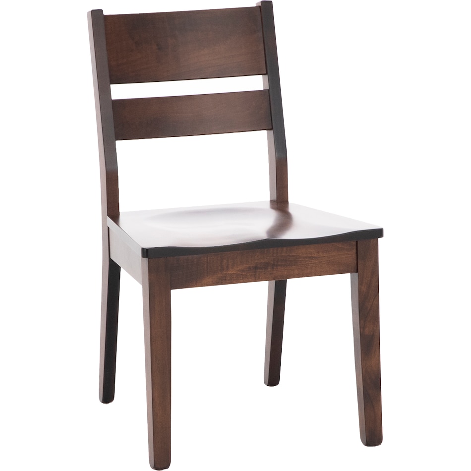 l j gascho brown inch standard seat height side chair   