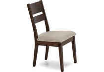 l j gascho brown inch standard seat height side chair   