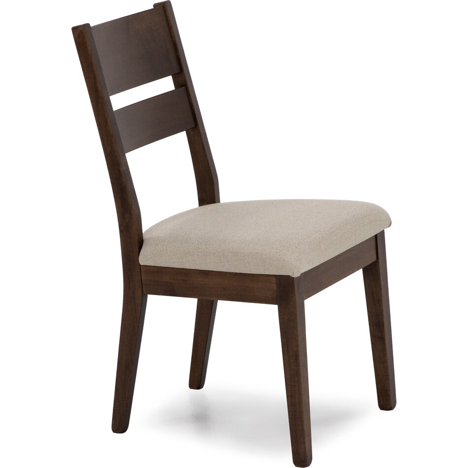 l j gascho brown inch standard seat height side chair   