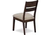 l j gascho brown inch standard seat height side chair   