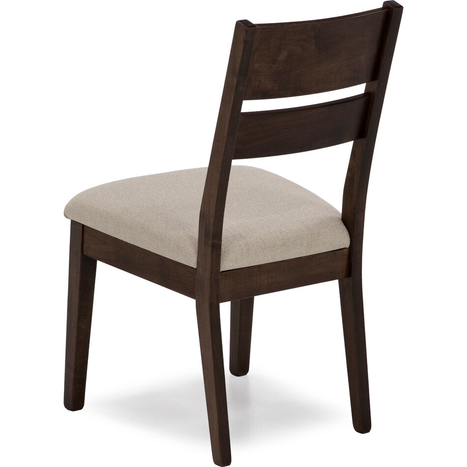 l j gascho brown inch standard seat height side chair   