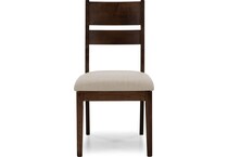 l j gascho brown inch standard seat height side chair   