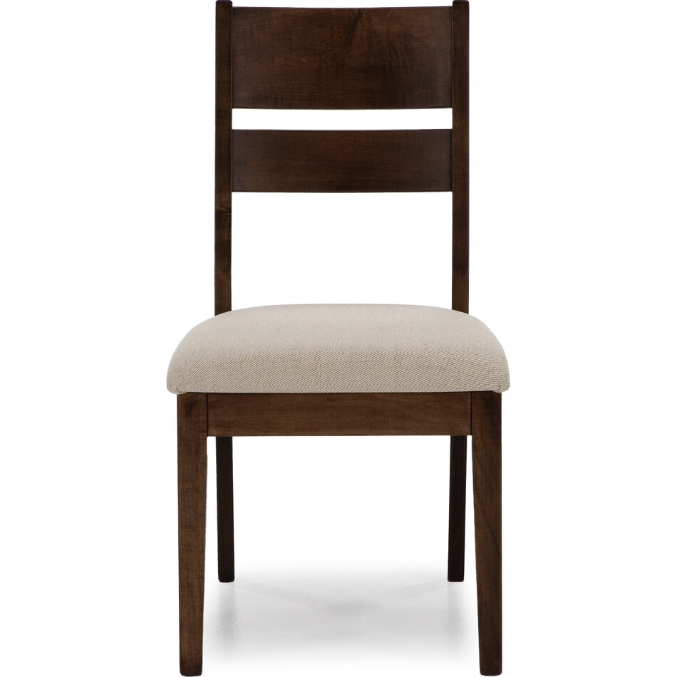 l j gascho brown inch standard seat height side chair   