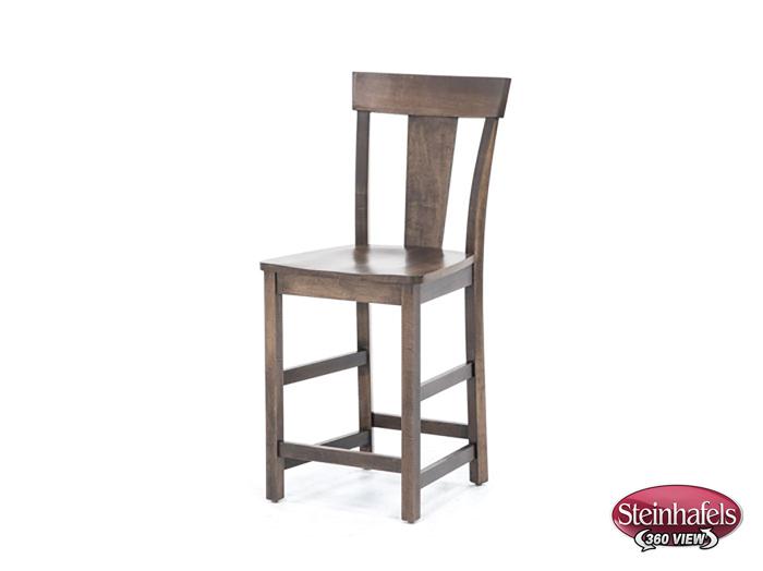 l j gascho brown  inch counter seat height stool  image   