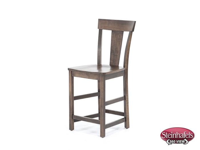 l j gascho brown  inch counter seat height stool  image   