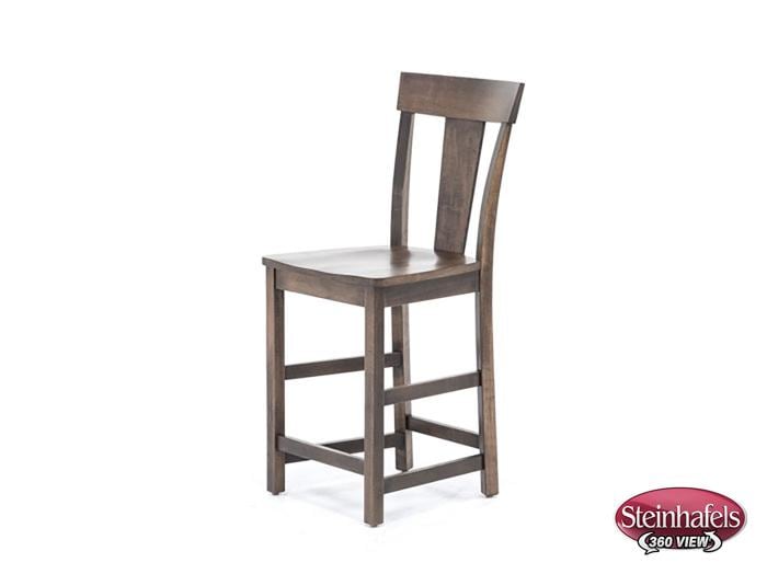 l j gascho brown  inch counter seat height stool  image   