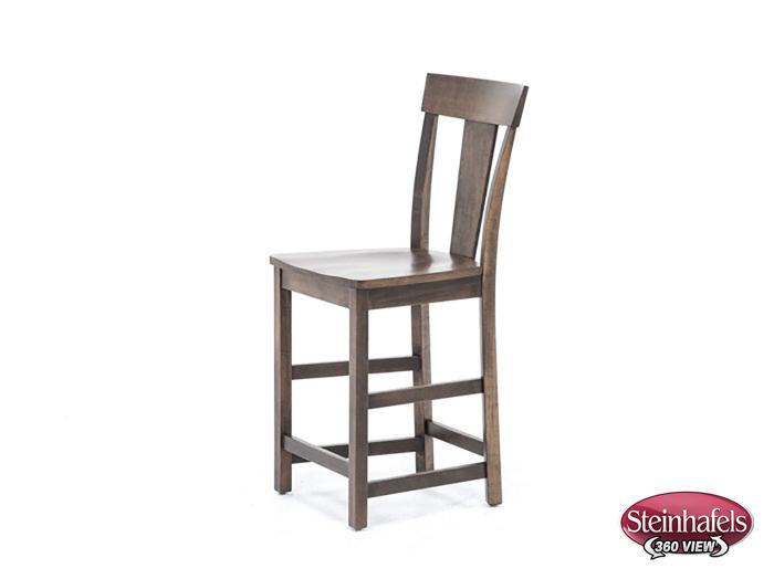 l j gascho brown  inch counter seat height stool  image   