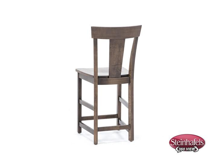 l j gascho brown  inch counter seat height stool  image   