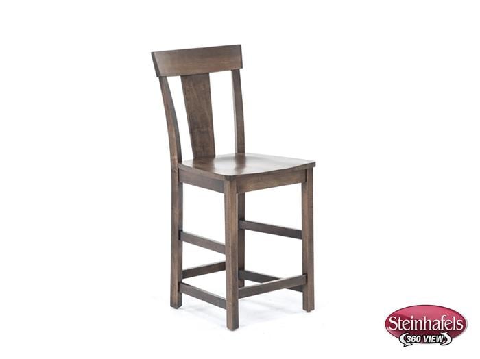 l j gascho brown  inch counter seat height stool  image   