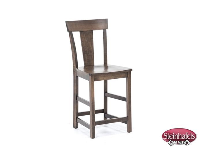l j gascho brown  inch counter seat height stool  image   