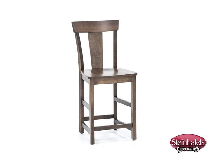 l j gascho brown  inch counter seat height stool  image   