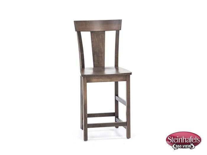 l j gascho brown  inch counter seat height stool  image   