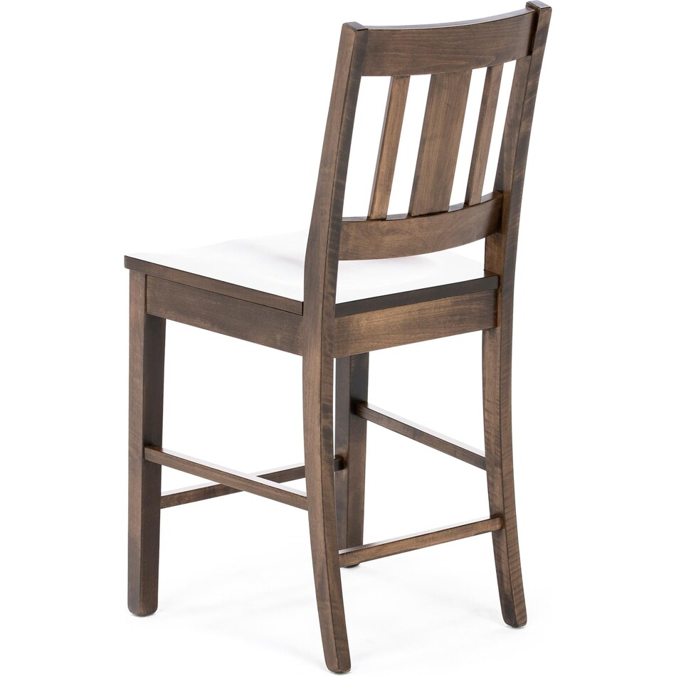 l j gascho brown  inch counter seat height stool   