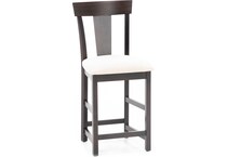 l j gascho brown  inch counter seat height stool   