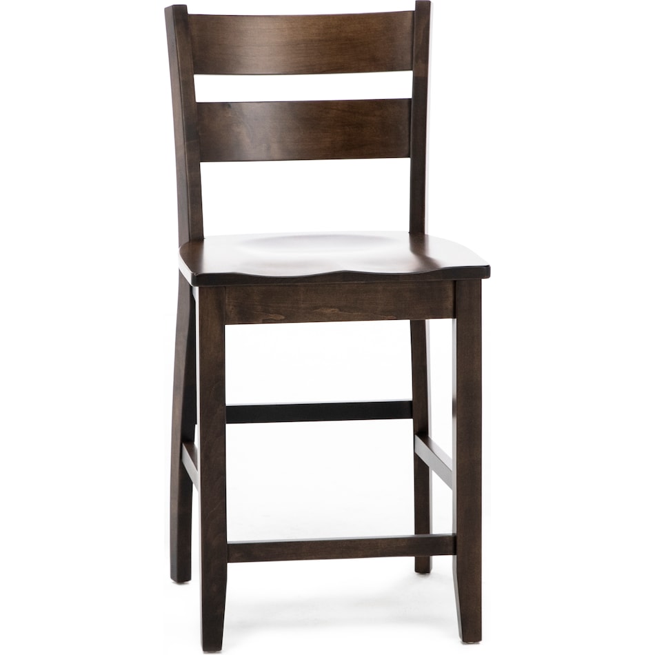 l j gascho brown  inch counter seat height stool   