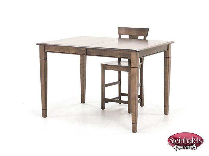 l j gascho brown inch counter height rectangle  image pwc  