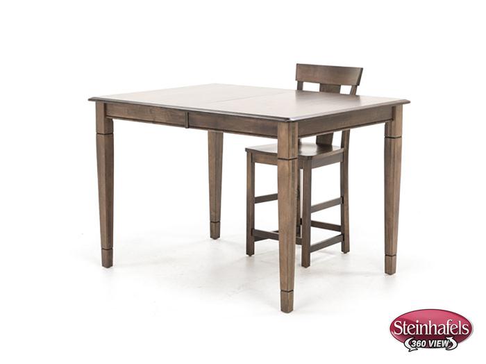 l j gascho brown inch counter height rectangle  image pwc  
