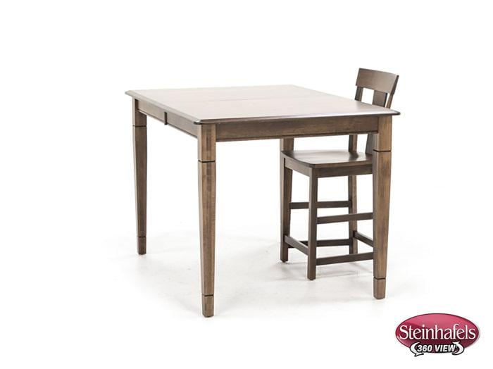 l j gascho brown inch counter height rectangle  image pwc  
