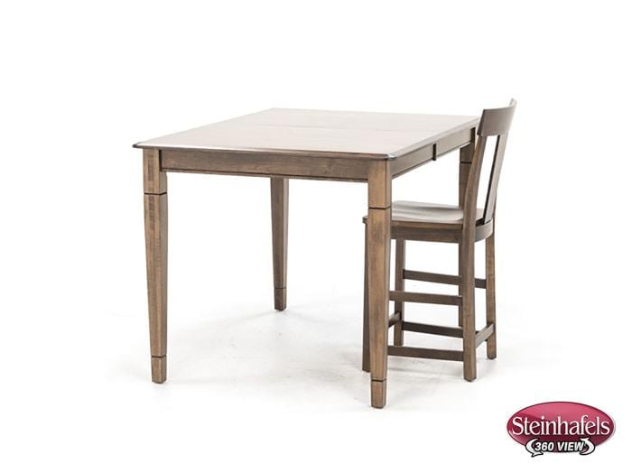 l j gascho brown inch counter height rectangle  image pwc  