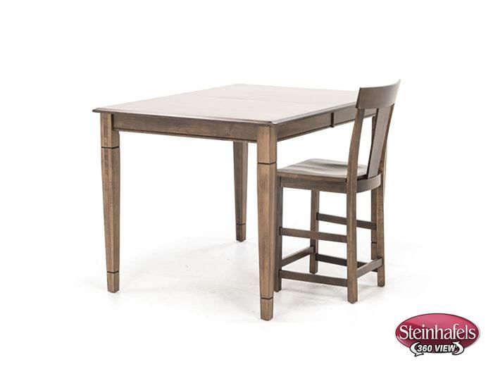 l j gascho brown inch counter height rectangle  image pwc  