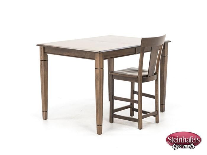 l j gascho brown inch counter height rectangle  image pwc  