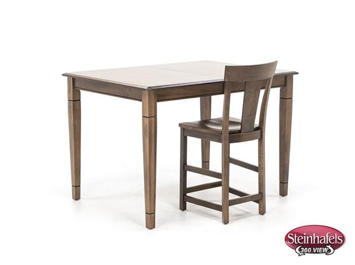 l j gascho brown inch counter height rectangle  image pwc  