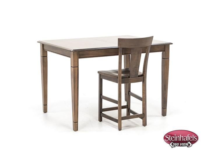 l j gascho brown inch counter height rectangle  image pwc  