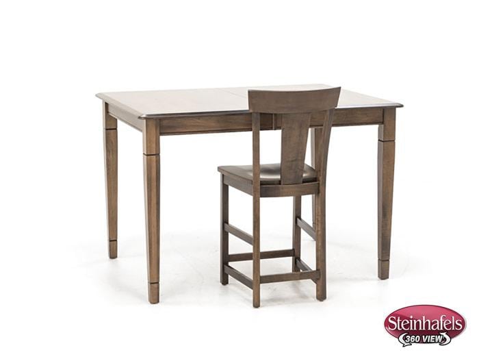 l j gascho brown inch counter height rectangle  image pwc  