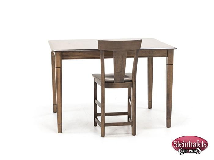 l j gascho brown inch counter height rectangle  image pwc  