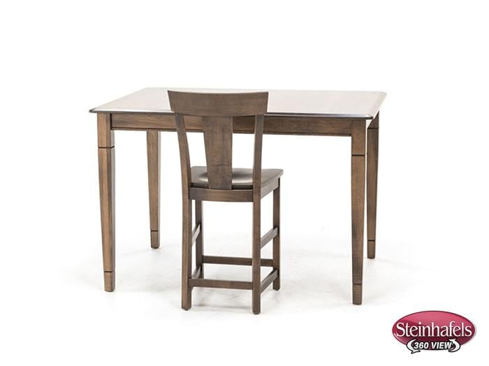 l j gascho brown inch counter height rectangle  image pwc  