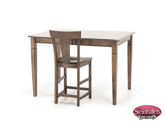 l j gascho brown inch counter height rectangle  image pwc  