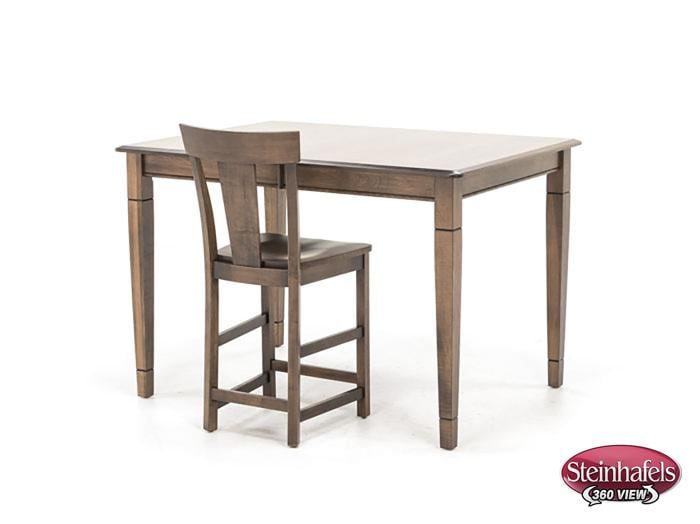 l j gascho brown inch counter height rectangle  image pwc  