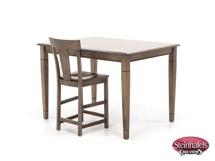 l j gascho brown inch counter height rectangle  image pwc  