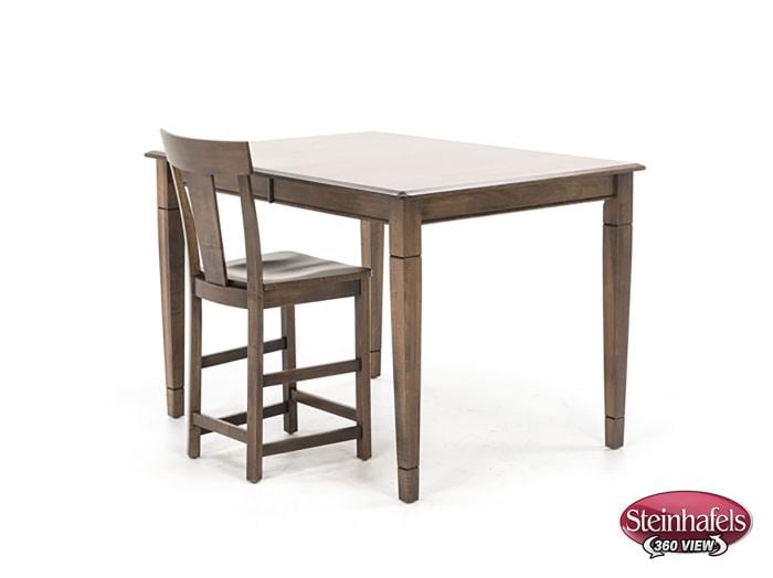 l j gascho brown inch counter height rectangle  image pwc  