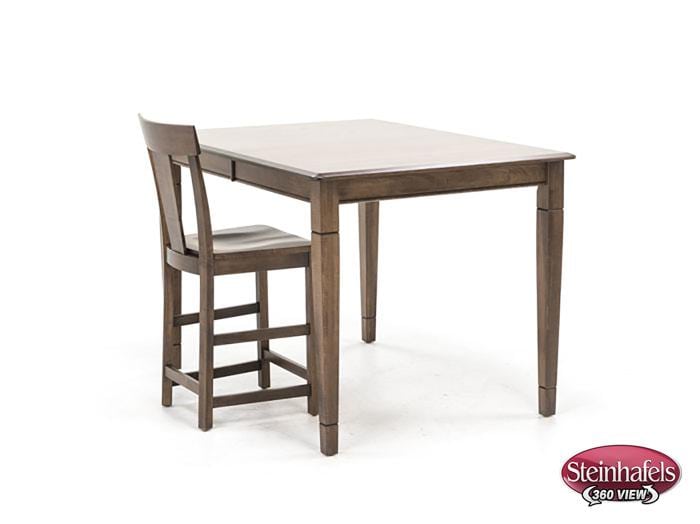 l j gascho brown inch counter height rectangle  image pwc  