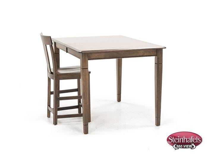l j gascho brown inch counter height rectangle  image pwc  