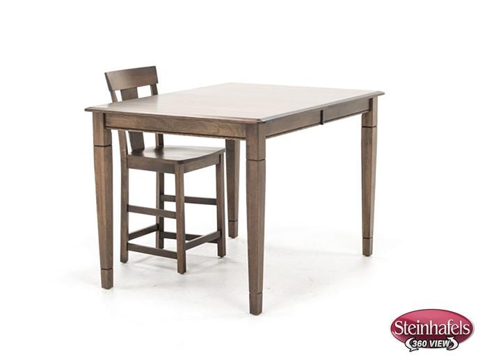 l j gascho brown inch counter height rectangle  image pwc  