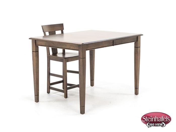 l j gascho brown inch counter height rectangle  image pwc  