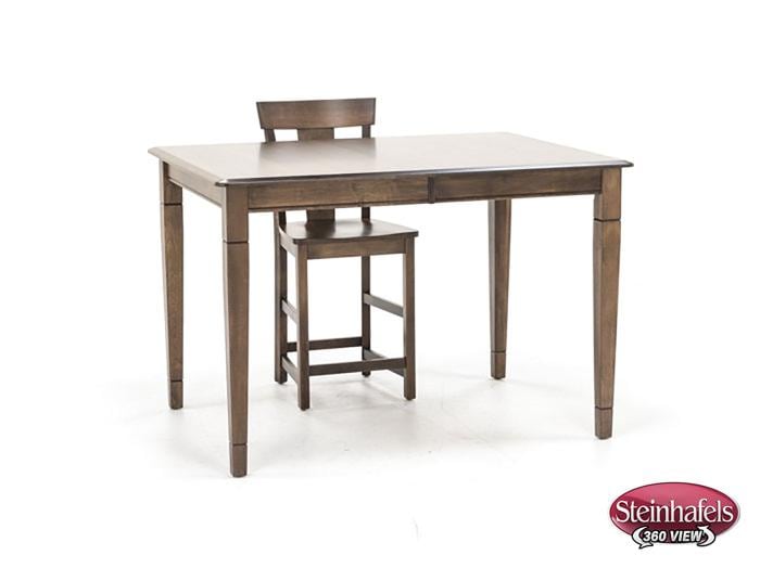 l j gascho brown inch counter height rectangle  image pwc  