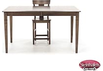 l j gascho brown inch counter height rectangle  image wc  