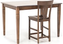l j gascho brown inch counter height rectangle pwc  