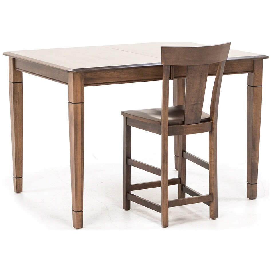 l j gascho brown inch counter height rectangle pwc  