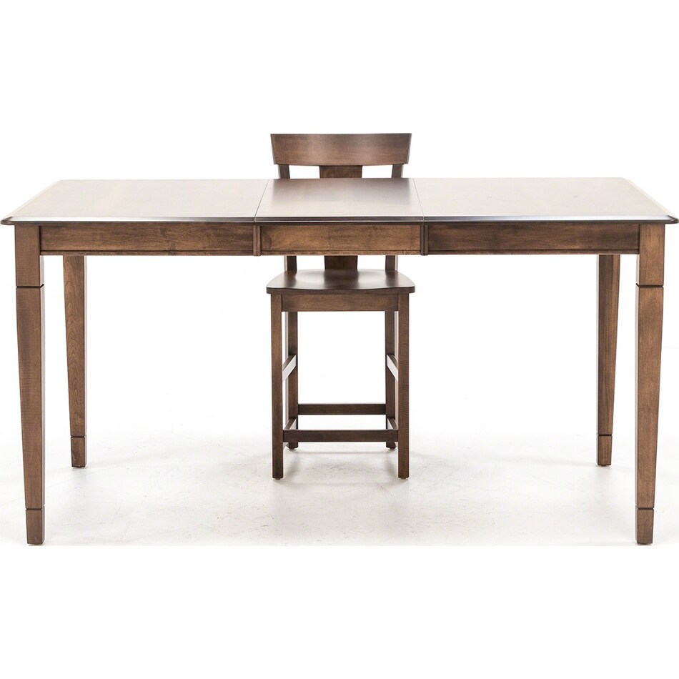 l j gascho brown inch counter height rectangle pwc  