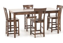 l j gascho brown inch counter height rectangle pwc  