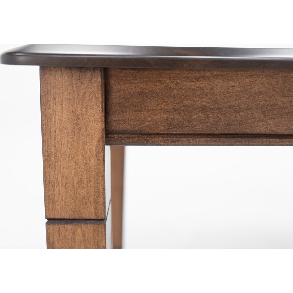 l j gascho brown inch counter height rectangle pwc  