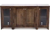 l j gascho brown buffet server sideboard   